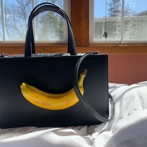 Puppets and Puppets Leather Banana Bag